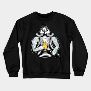 Tattooed Circus Strongman Beer Lover Crewneck Sweatshirt